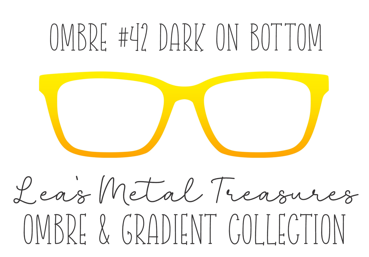 OMBRE 42 DARK ON BOTTOM Eyewear Toppers COMES WITH MAGNETS