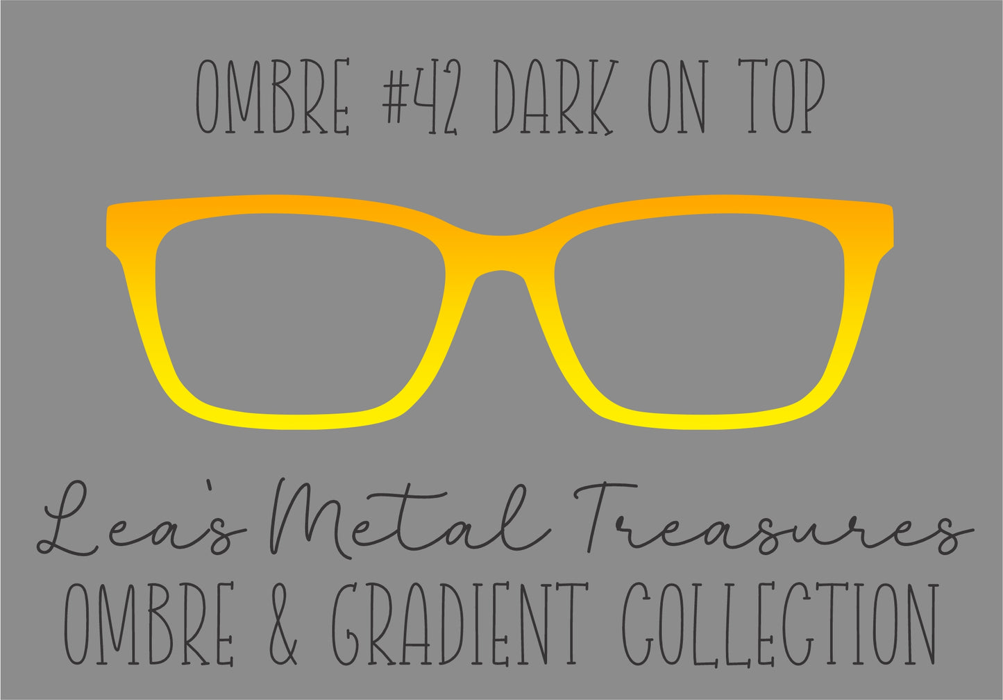 OMBRE 42 DARK ON TOP Eyewear Toppers COMES WITH MAGNETS