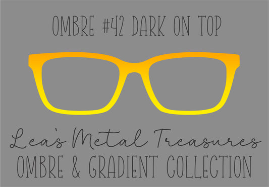 OMBRE 42 DARK ON TOP Eyewear Toppers COMES WITH MAGNETS