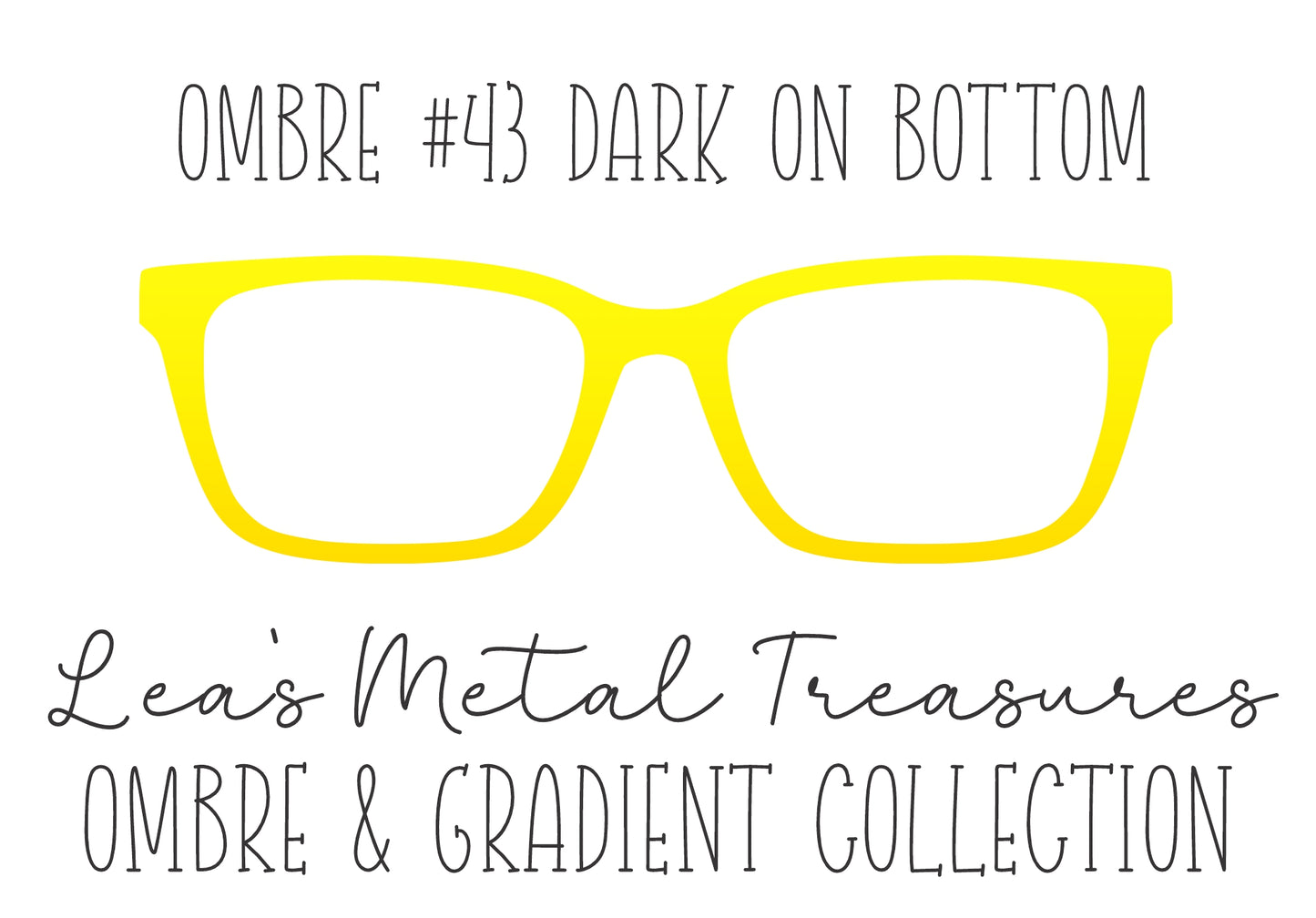 OMBRE 43 DARK ON BOTTOM Eyewear Toppers COMES WITH MAGNETS