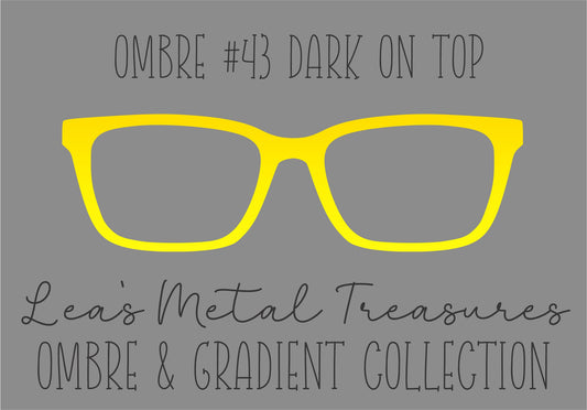 OMBRE 43 DARK ON TOP Eyewear Toppers COMES WITH MAGNETS