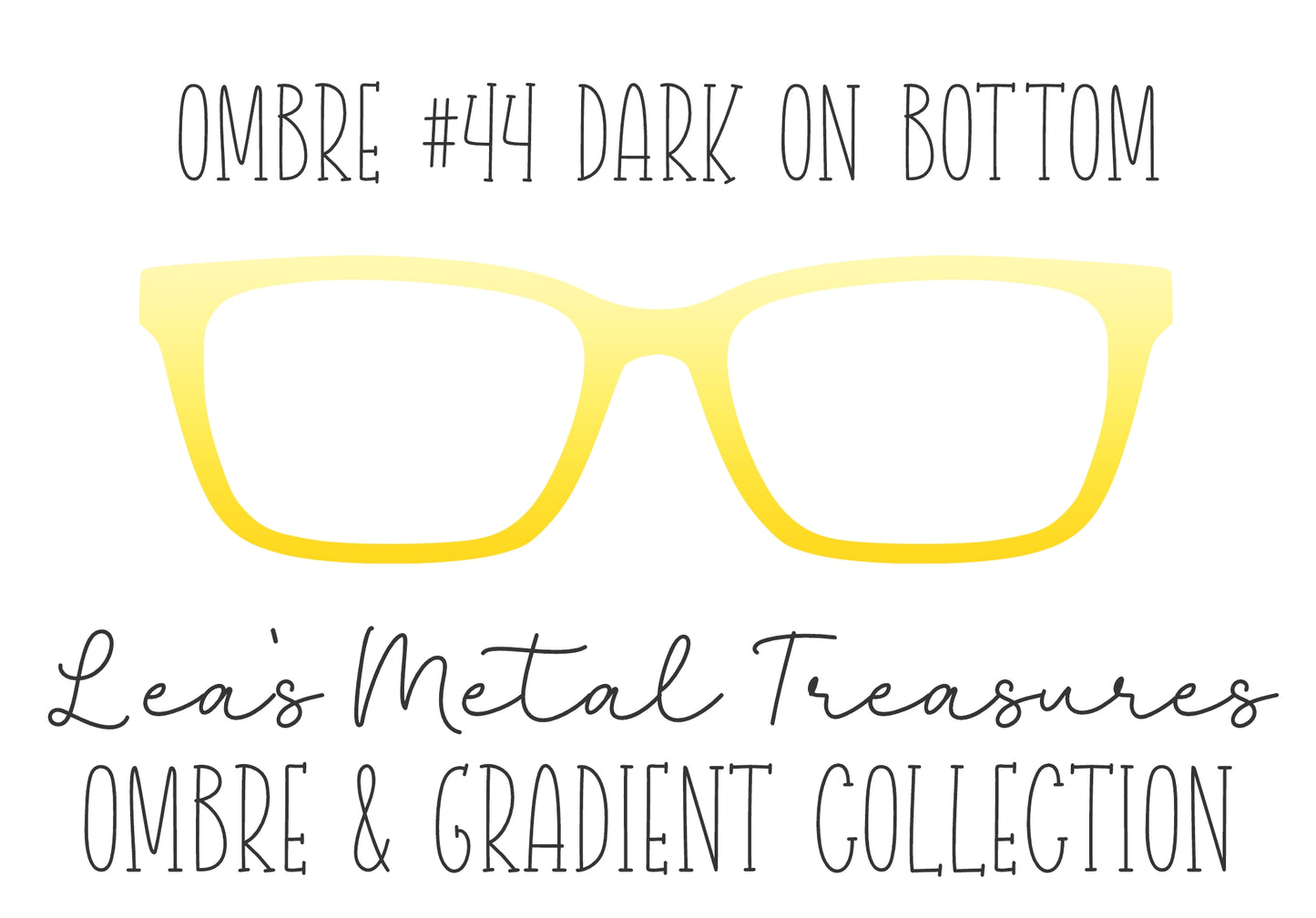 OMBRE 44 DARK ON BOTTOM Eyewear Toppers COMES WITH MAGNETS