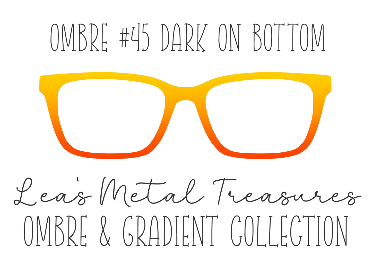 OMBRE 45 DARK ON BOTTOM Eyewear Toppers COMES WITH MAGNETS