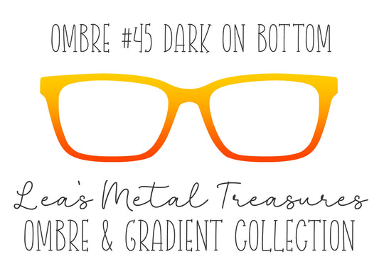 OMBRE 45 DARK ON BOTTOM Eyewear Toppers COMES WITH MAGNETS