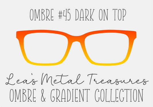 OMBRE 45 DARK ON TOP Eyewear Toppers COMES WITH MAGNETS