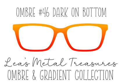 OMBRE 46 DARK ON BOTTOM Eyewear Toppers COMES WITH MAGNETS