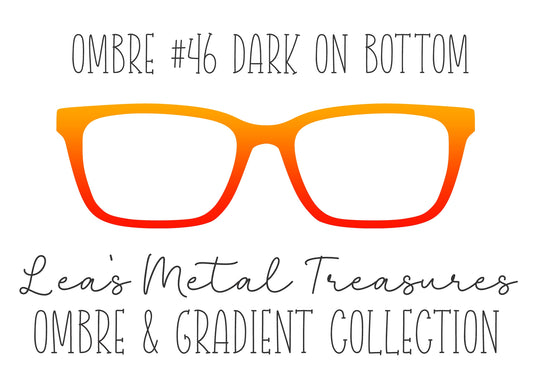 OMBRE 46 DARK ON BOTTOM Eyewear Toppers COMES WITH MAGNETS