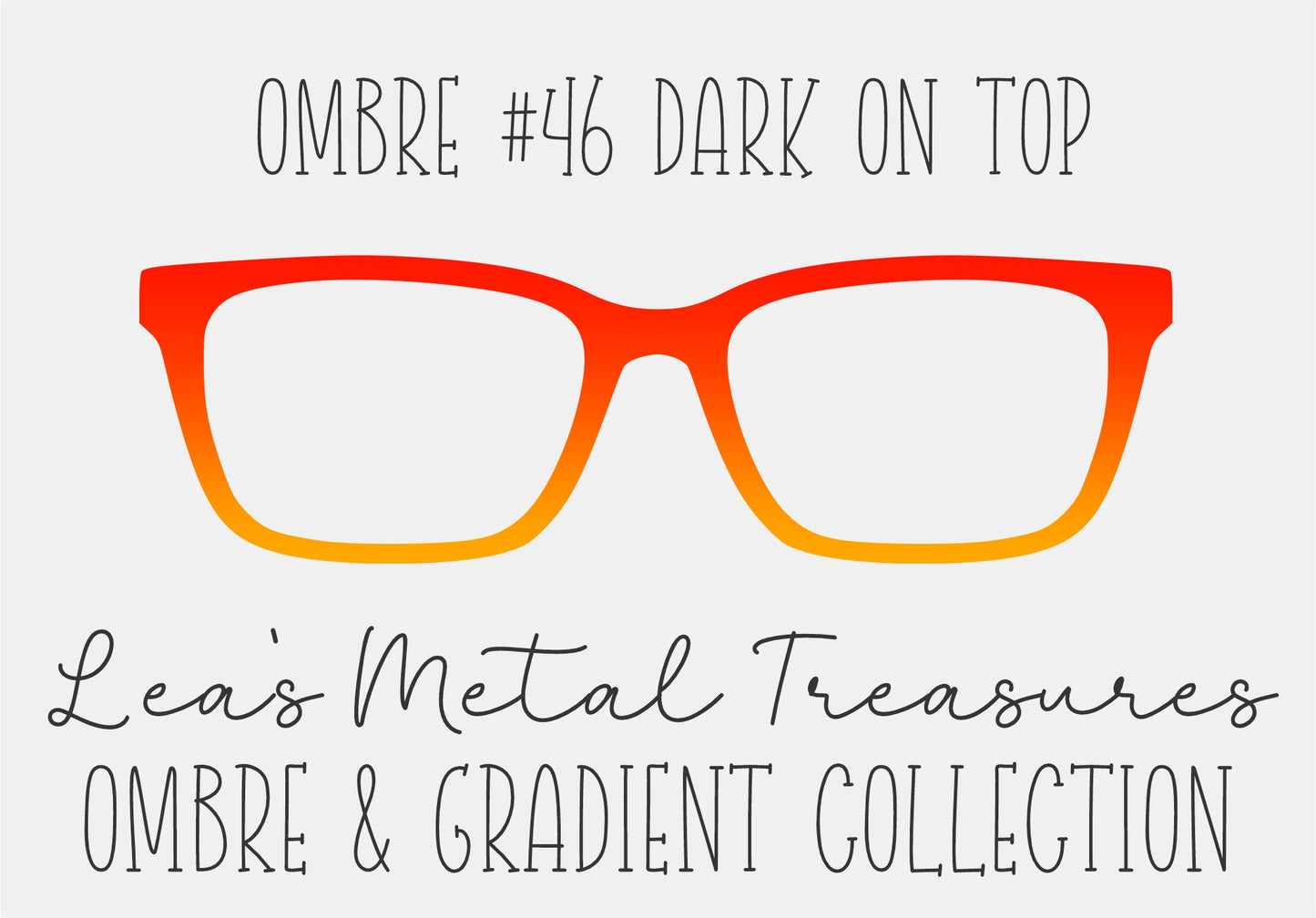 OMBRE 46 DARK ON TOP Eyewear Toppers COMES WITH MAGNETS