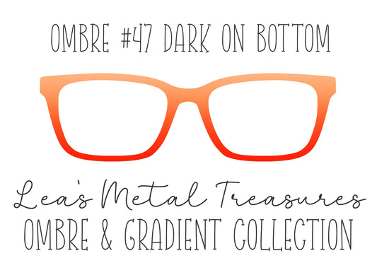 OMBRE 47 DARK ON BOTTOM Eyewear Toppers COMES WITH MAGNETS