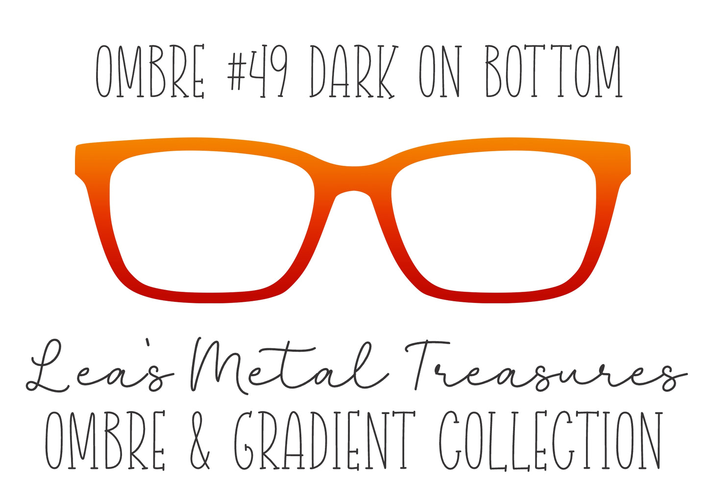 OMBRE 49 DARK ON BOTTOM Eyewear Toppers COMES WITH MAGNETS