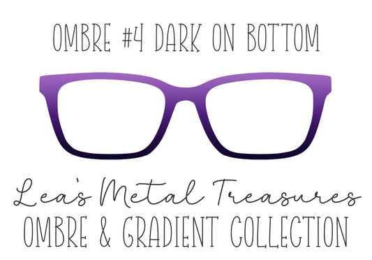 OMBRE 4 DARK ON BOTTOM Eyewear Toppers COMES WITH MAGNETS