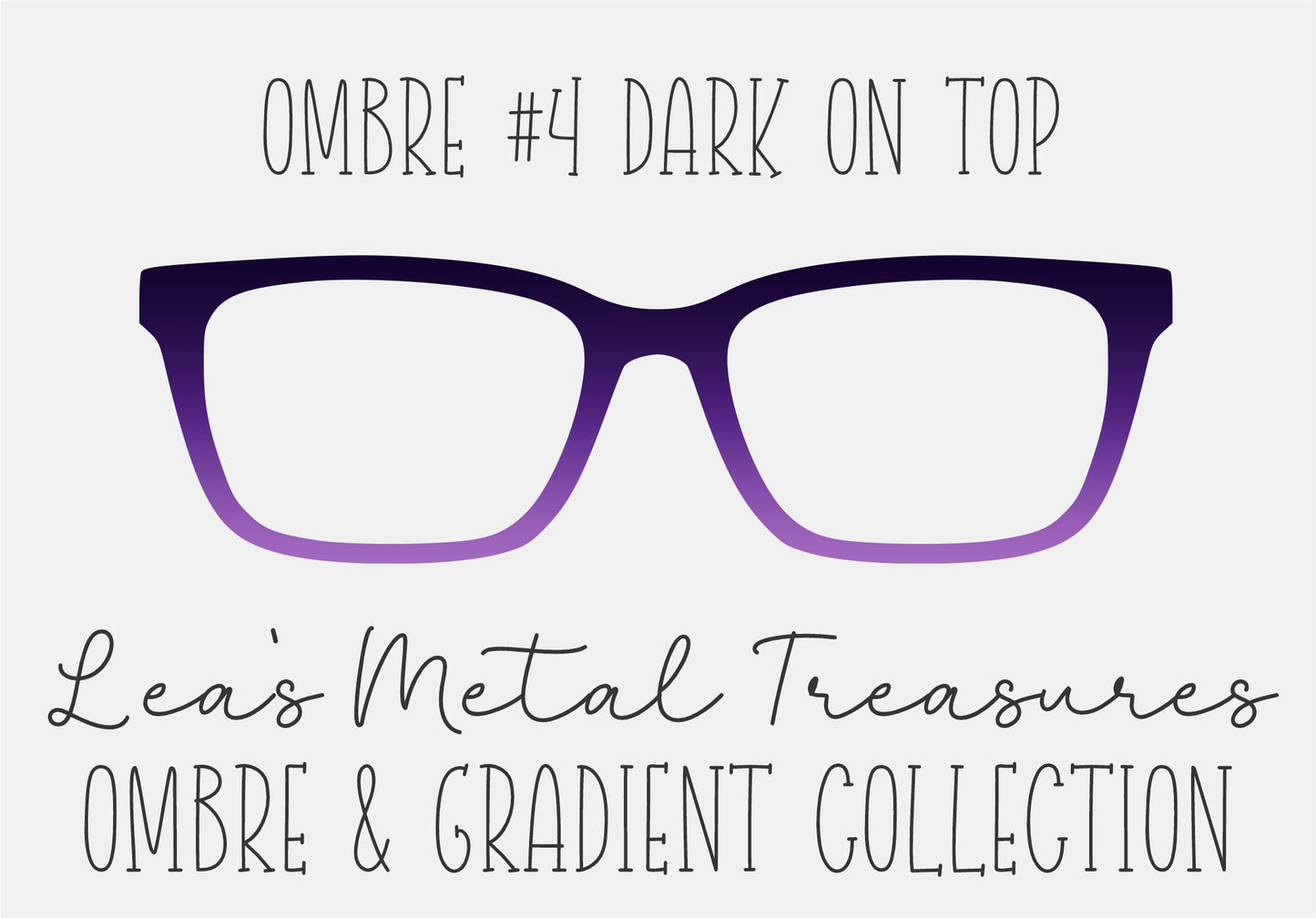 OMBRE 4 DARK ON TOP Eyewear Toppers COMES WITH MAGNETS