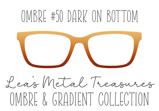 OMBRE 50 DARK ON BOTTOM Eyewear Toppers COMES WITH MAGNETS