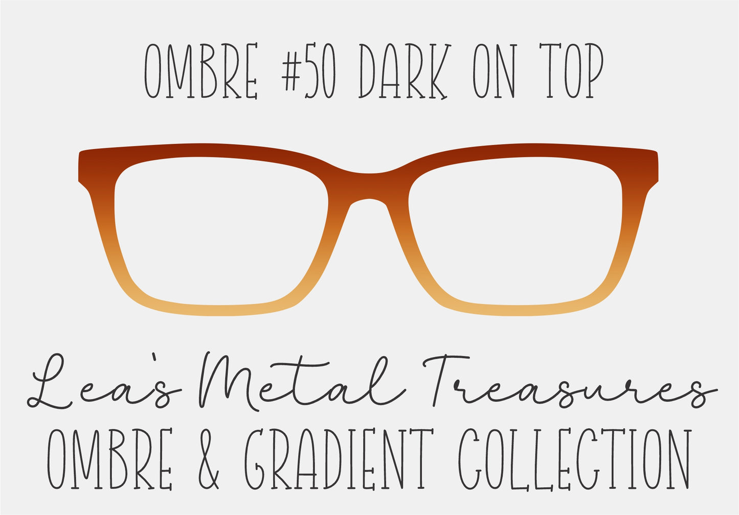 OMBRE 50 DARK ON TOP Eyewear Toppers COMES WITH MAGNETS