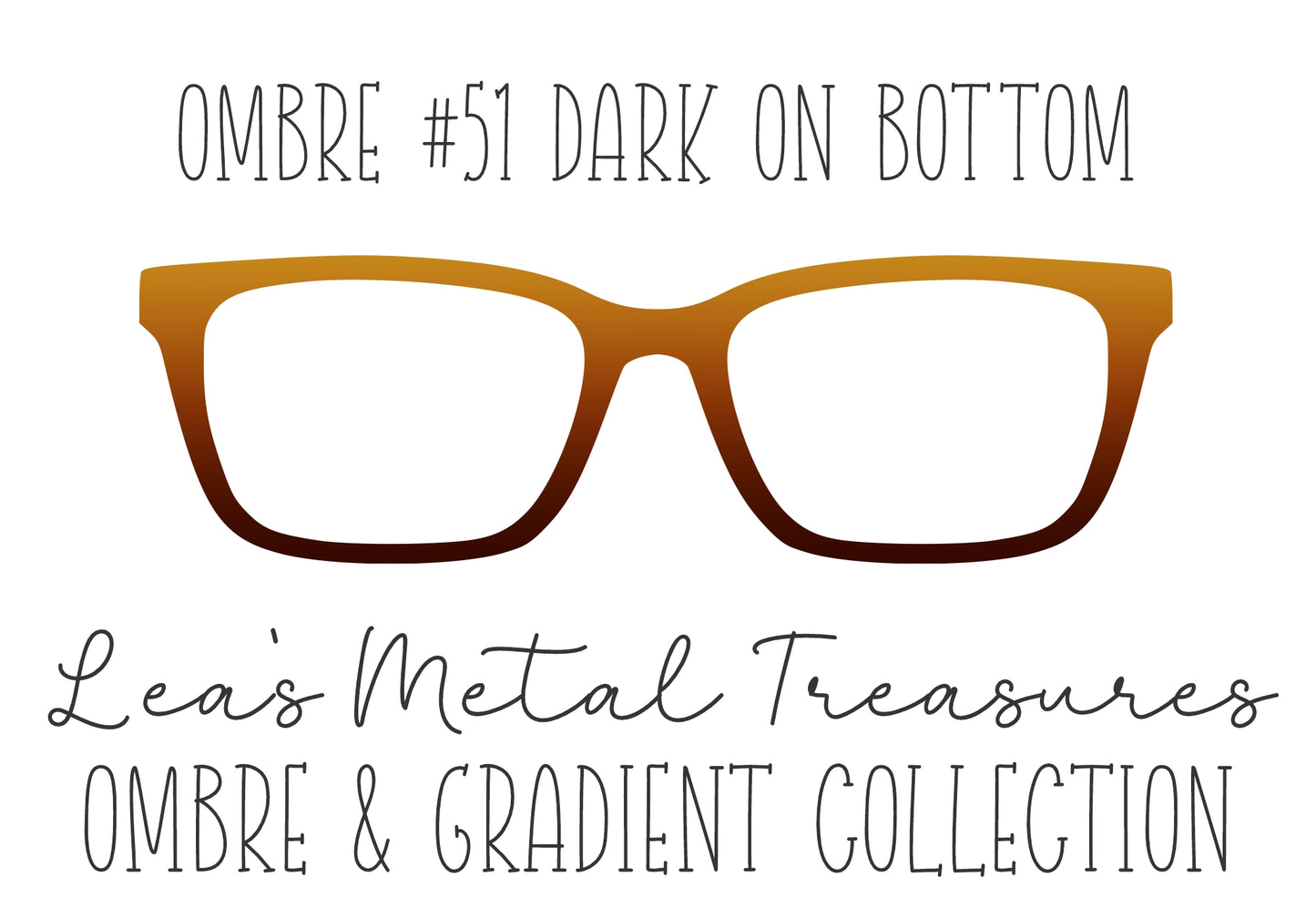 OMBRE 51 DARK ON BOTTOM Eyewear Toppers COMES WITH MAGNETS