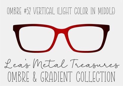 Ombre 52 Vertical (Light color in the middle) TOPPER COMES WITH MAGNETS