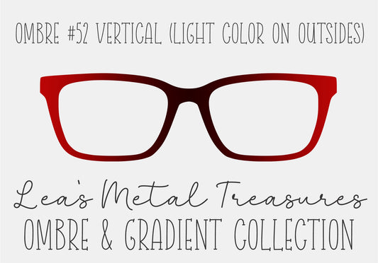 OMBRE 52 VERTICAL LIGHT COLOR ON OUTSIDES Eyewear Toppers COMES WITH MAGNETS