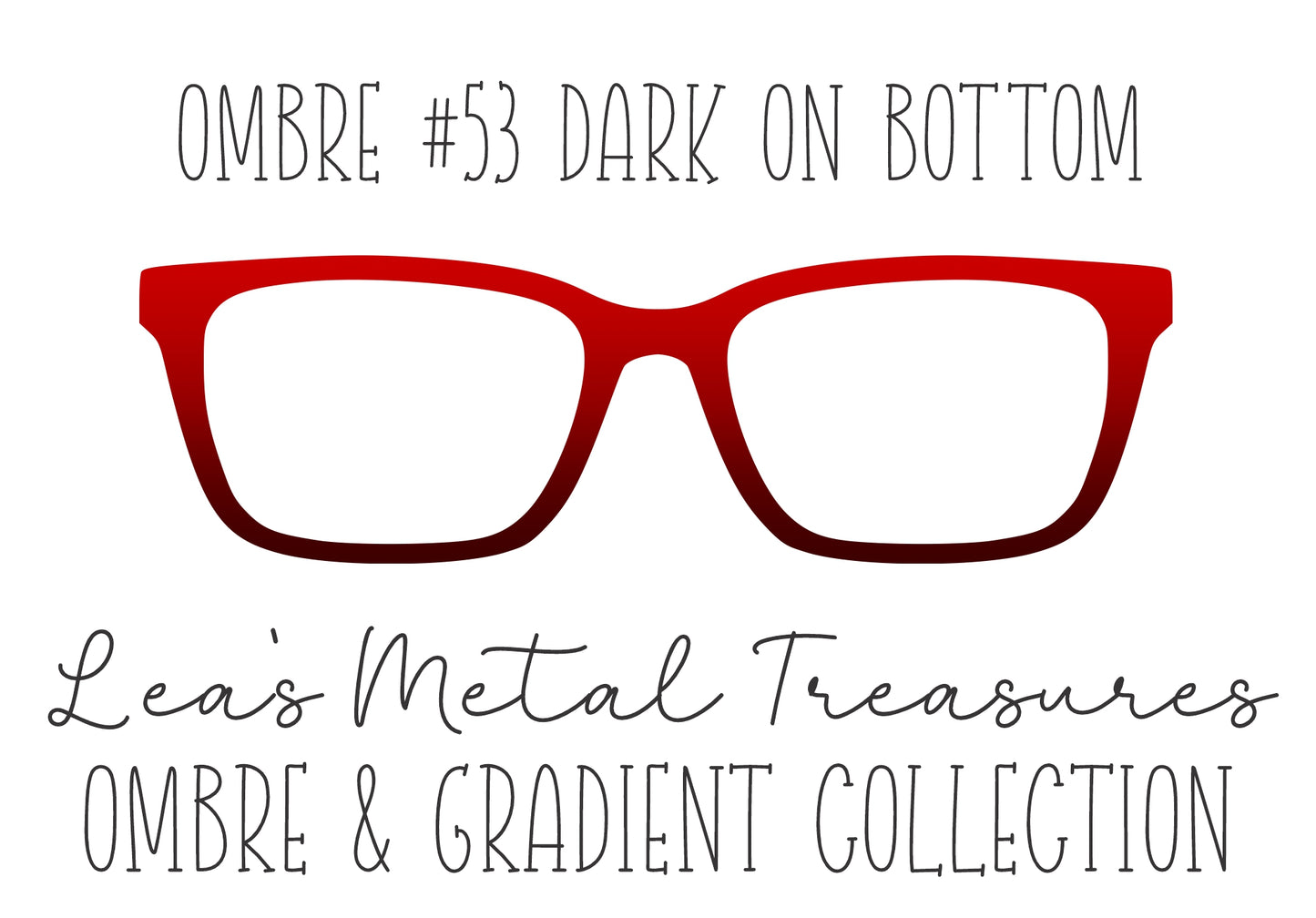 OMBRE 53 DARK ON BOTTOM Eyewear Toppers COMES WITH MAGNETS