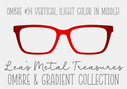 Ombre 54 Vertical (Light color in the middle) TOPPER COMES WITH MAGNETS