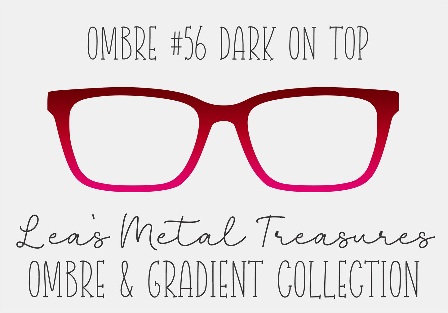 OMBRE 56 DARK ON TOP Eyewear Toppers COMES WITH MAGNETS