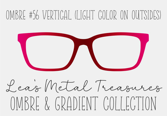 OMBRE 56 VERTICAL LIGHT COLOR ON OUTSIDES Eyewear Toppers COMES WITH MAGNETS