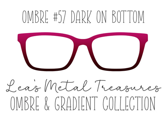 OMBRE 57 DARK ON BOTTOM Eyewear Toppers COMES WITH MAGNETS