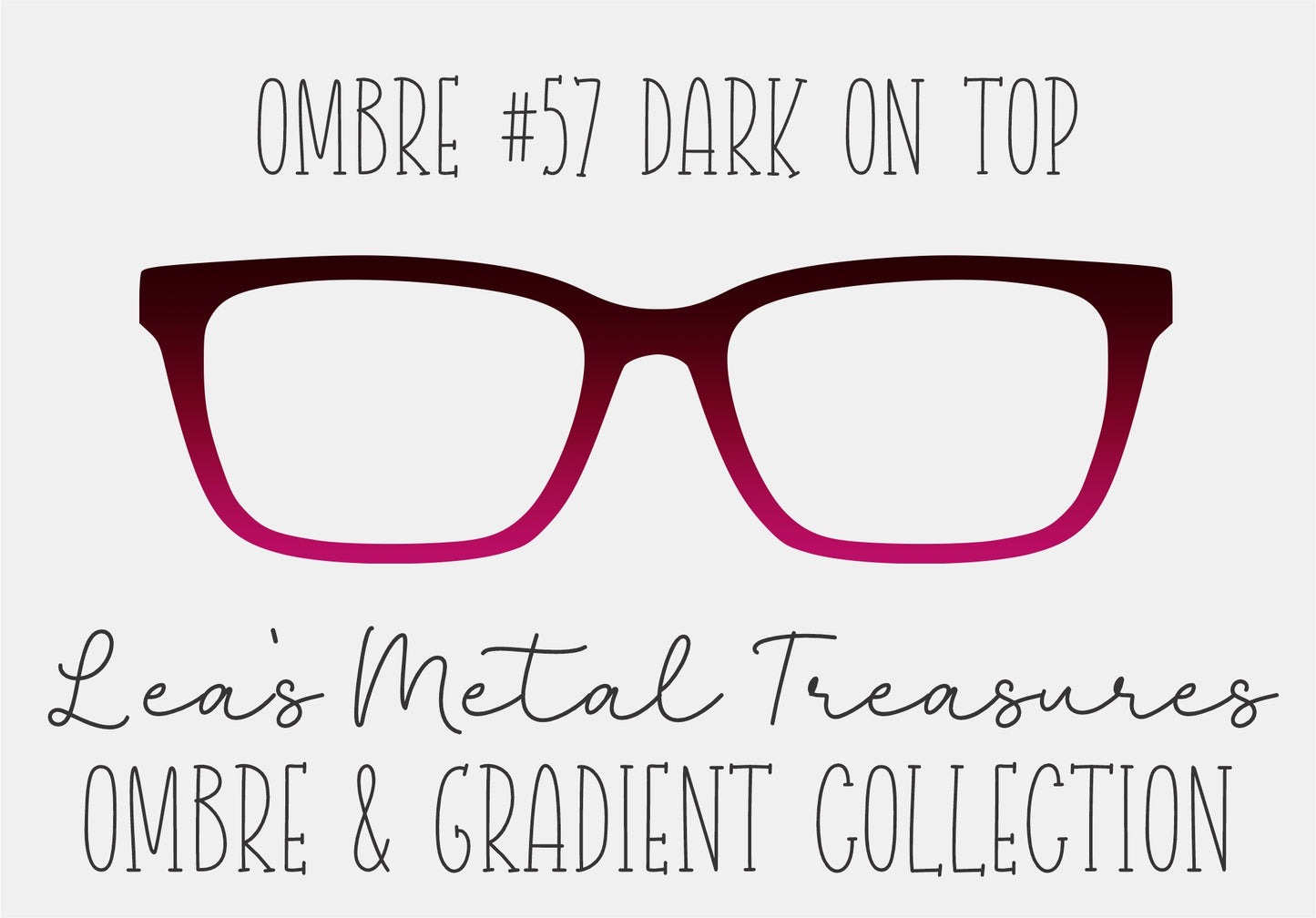 OMBRE 57 DARK ON TOP Eyewear Toppers COMES WITH MAGNETS