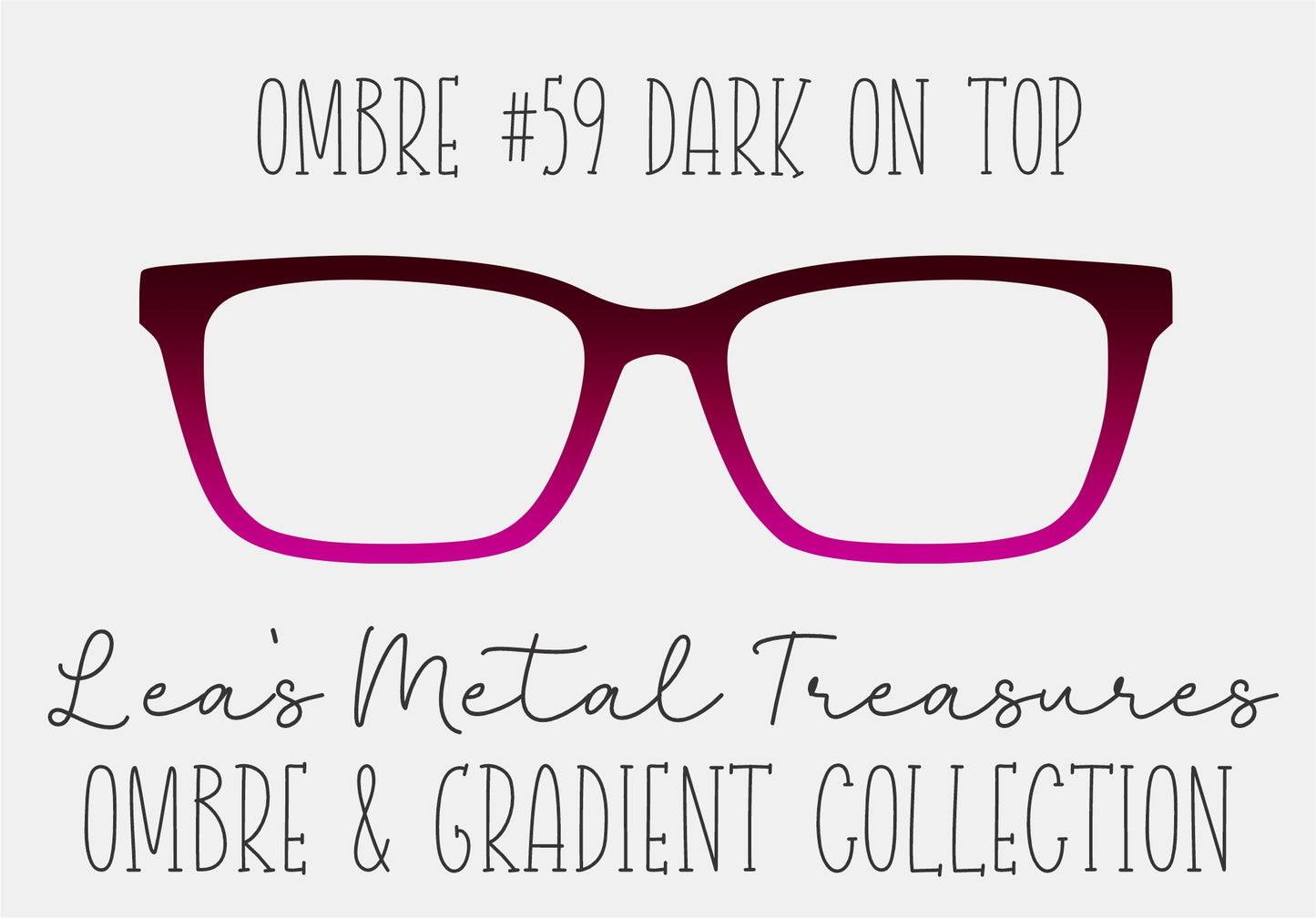 OMBRE 59 DARK ON TOP Eyewear Toppers COMES WITH MAGNETS