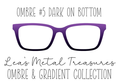 OMBRE 5 DARK ON BOTTOM Eyewear Toppers COMES WITH MAGNETS