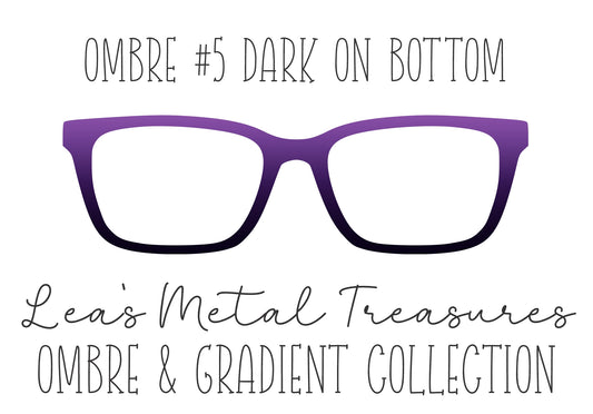 OMBRE 5 DARK ON BOTTOM Eyewear Toppers COMES WITH MAGNETS