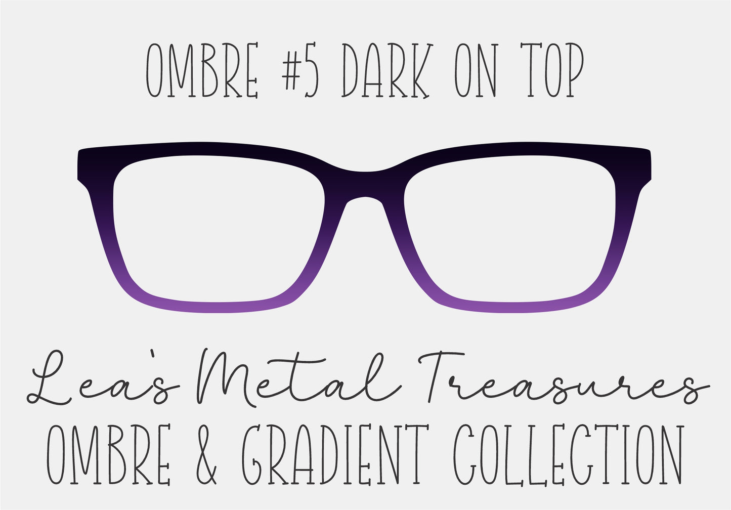 OMBRE 5 DARK ON TOP Eyewear Toppers COMES WITH MAGNETS