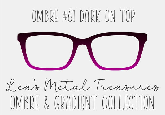 OMBRE 61 DARK ON TOP Eyewear Toppers COMES WITH MAGNETS