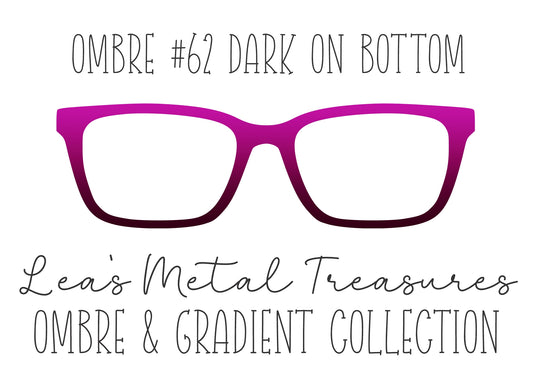 OMBRE 62 DARK ON BOTTOM Eyewear Toppers COMES WITH MAGNETS