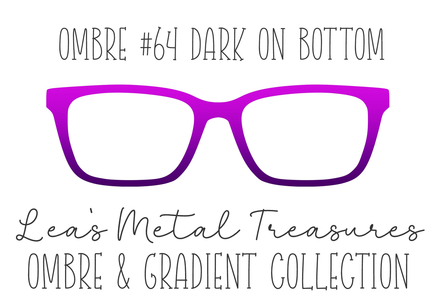 OMBRE 64 DARK ON BOTTOM Eyewear Toppers COMES WITH MAGNETS