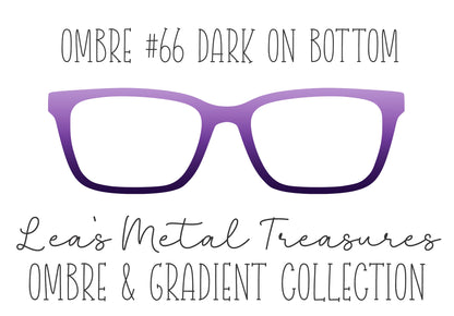 OMBRE 66 DARK ON BOTTOM Eyewear Toppers COMES WITH MAGNETS