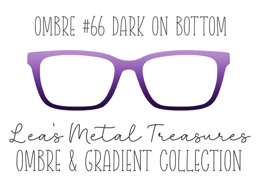 OMBRE 66 DARK ON BOTTOM Eyewear Toppers COMES WITH MAGNETS