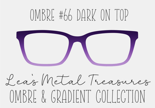 OMBRE 66 DARK ON TOP Eyewear Toppers COMES WITH MAGNETS