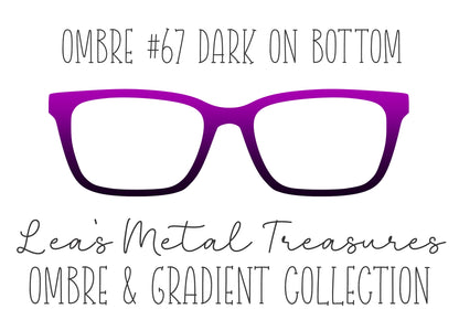 OMBRE 67 DARK ON BOTTOM Eyewear Toppers COMES WITH MAGNETS