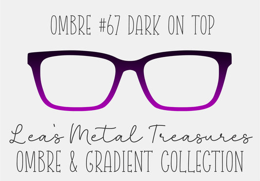 OMBRE 67 DARK ON TOP Eyewear Toppers COMES WITH MAGNETS