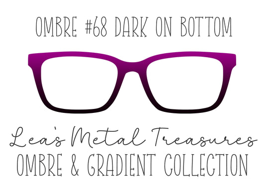 OMBRE 68 DARK ON BOTTOM Eyewear Toppers COMES WITH MAGNETS