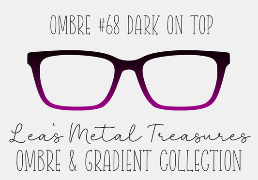 OMBRE 68 DARK ON TOP Eyewear Toppers COMES WITH MAGNETS