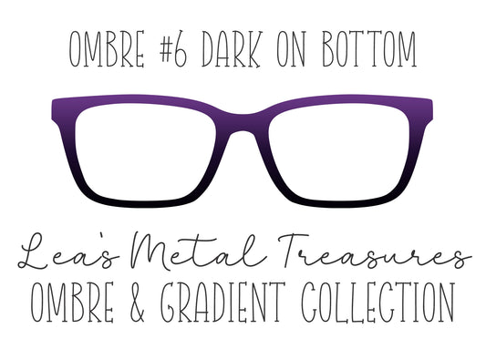 OMBRE 6 DARK ON BOTTOM Eyewear Toppers COMES WITH MAGNETS