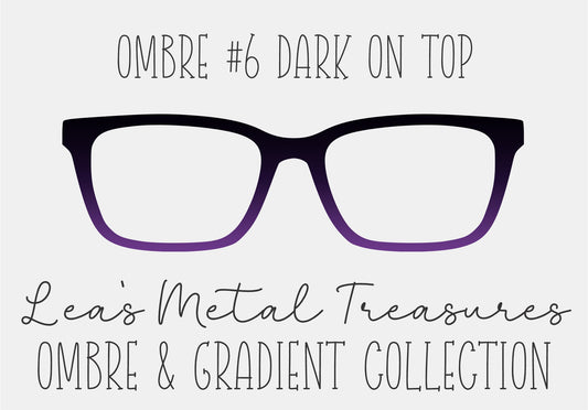 OMBRE 6 DARK ON TOP Eyewear Toppers COMES WITH MAGNETS