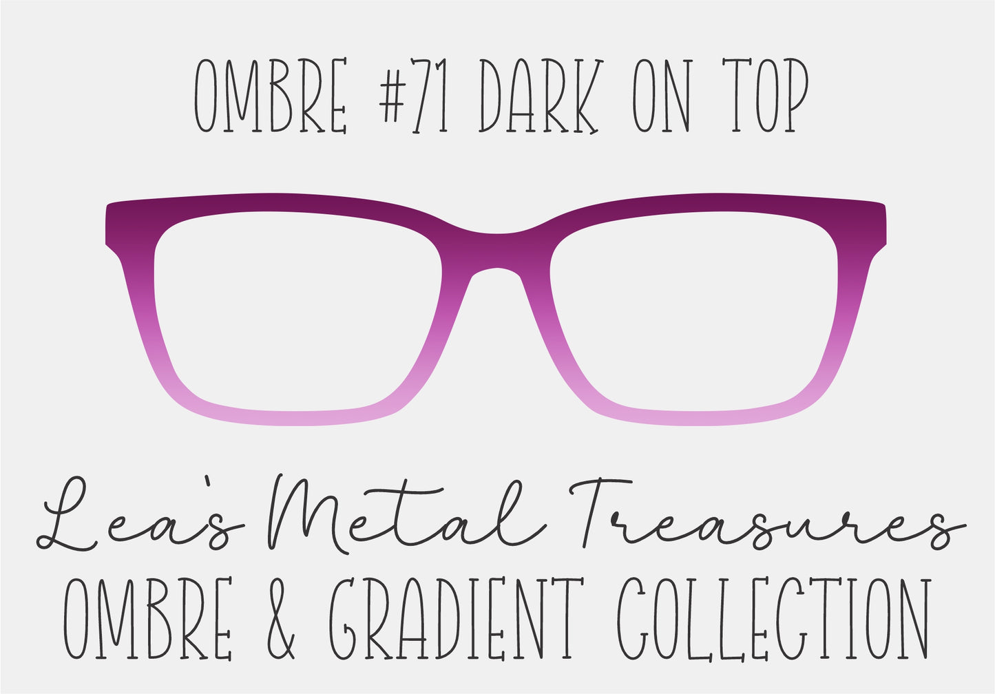 OMBRE 71 DARK ON TOP Eyewear Toppers COMES WITH MAGNETS