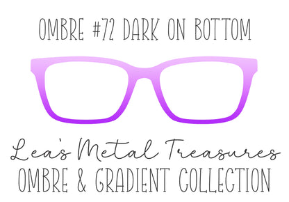 OMBRE 72 DARK ON BOTTOM Eyewear Toppers COMES WITH MAGNETS