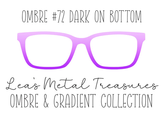 OMBRE 72 DARK ON BOTTOM Eyewear Toppers COMES WITH MAGNETS