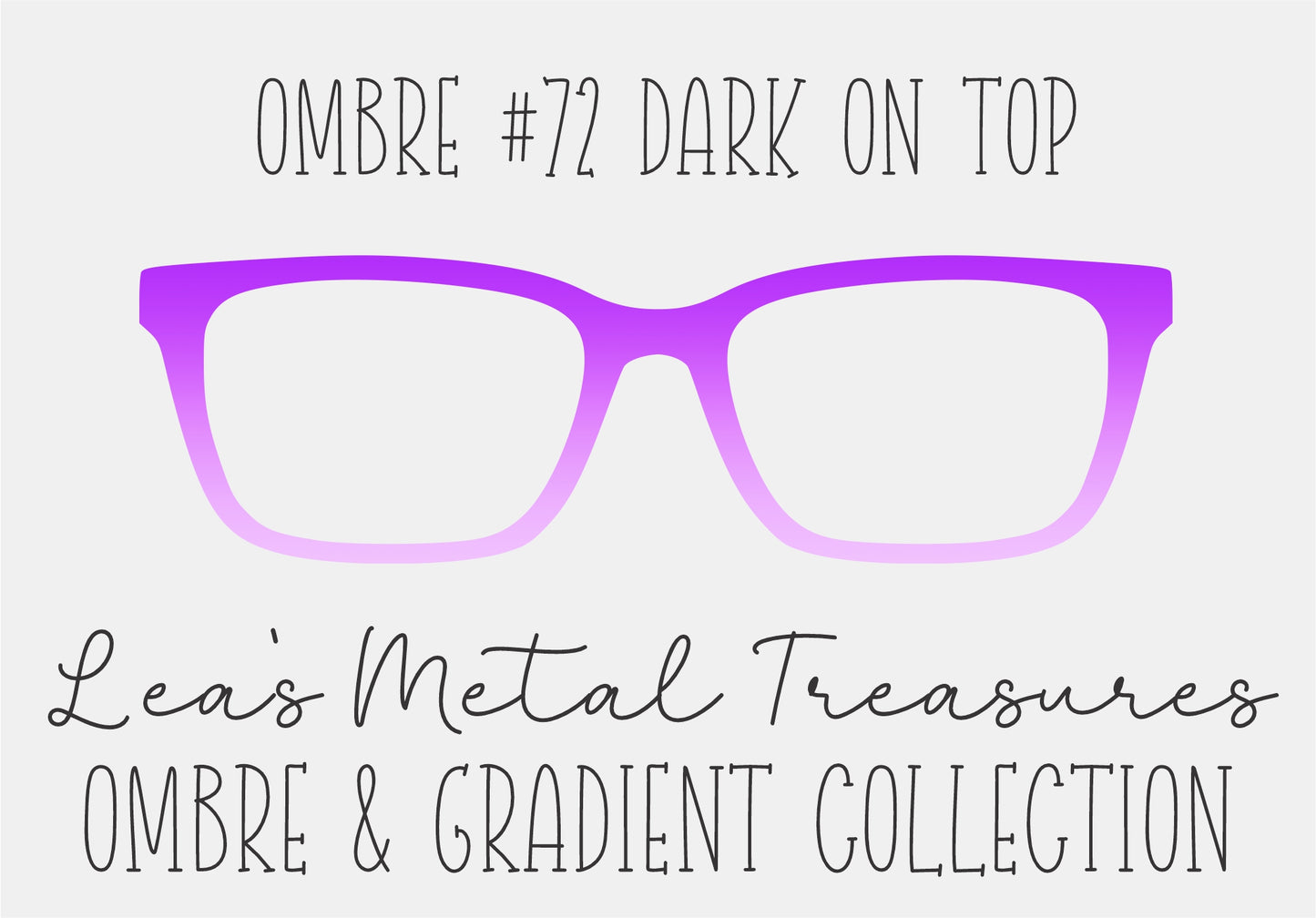 OMBRE 72 DARK ON TOP Eyewear Toppers COMES WITH MAGNETS