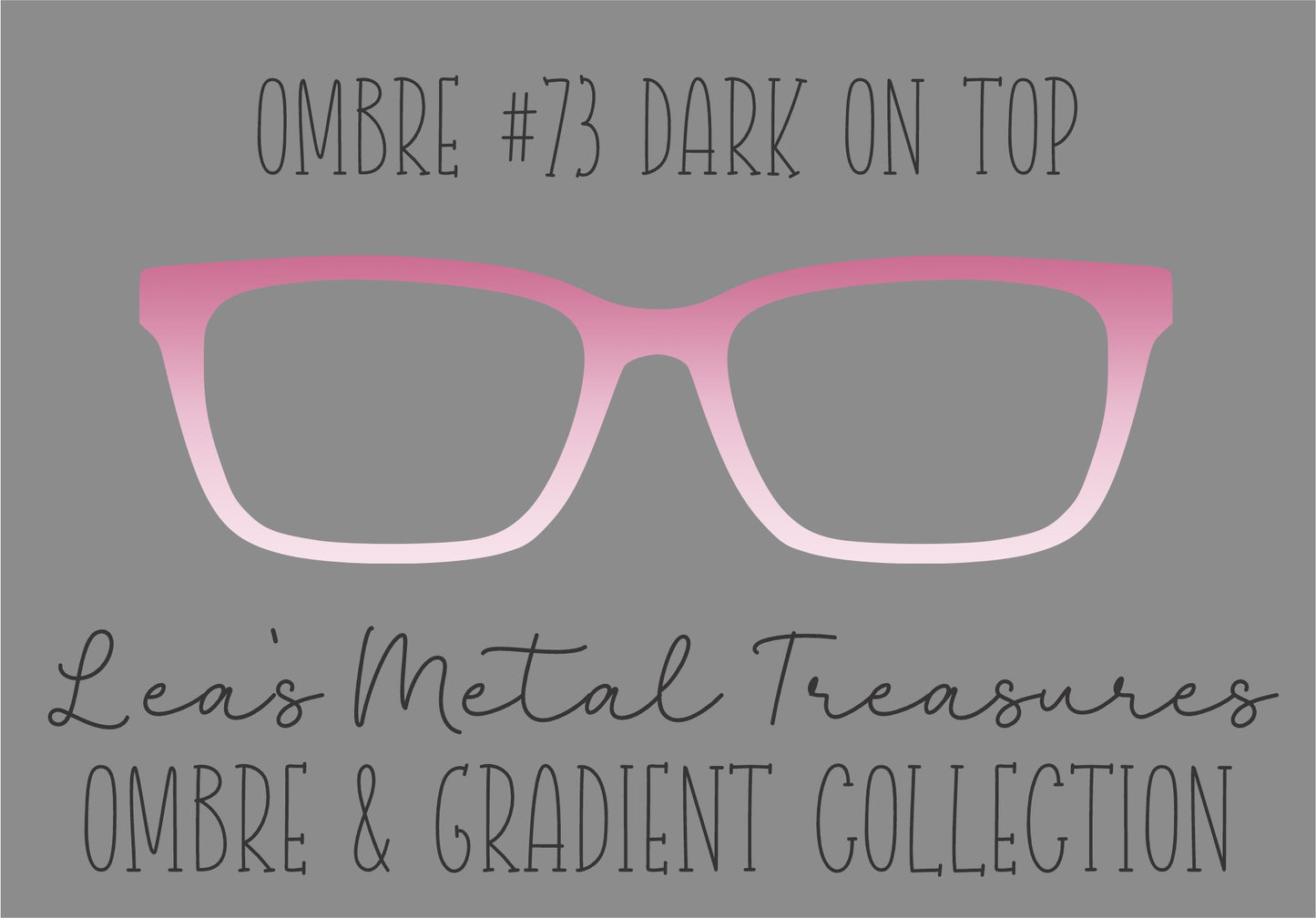 OMBRE 73 DARK ON TOP Eyewear Toppers COMES WITH MAGNETS