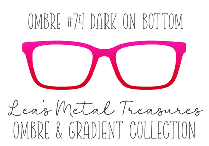OMBRE 74 DARK ON BOTTOM Eyewear Toppers COMES WITH MAGNETS