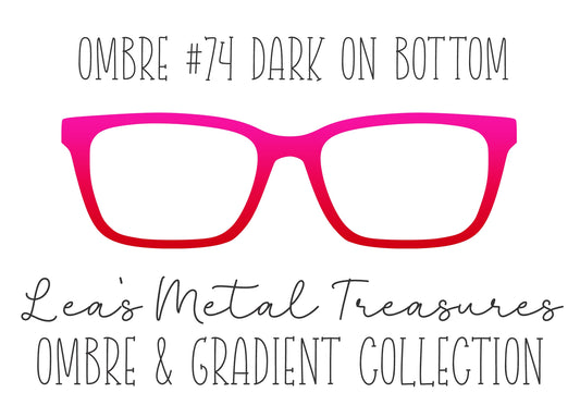 OMBRE 74 DARK ON BOTTOM Eyewear Toppers COMES WITH MAGNETS